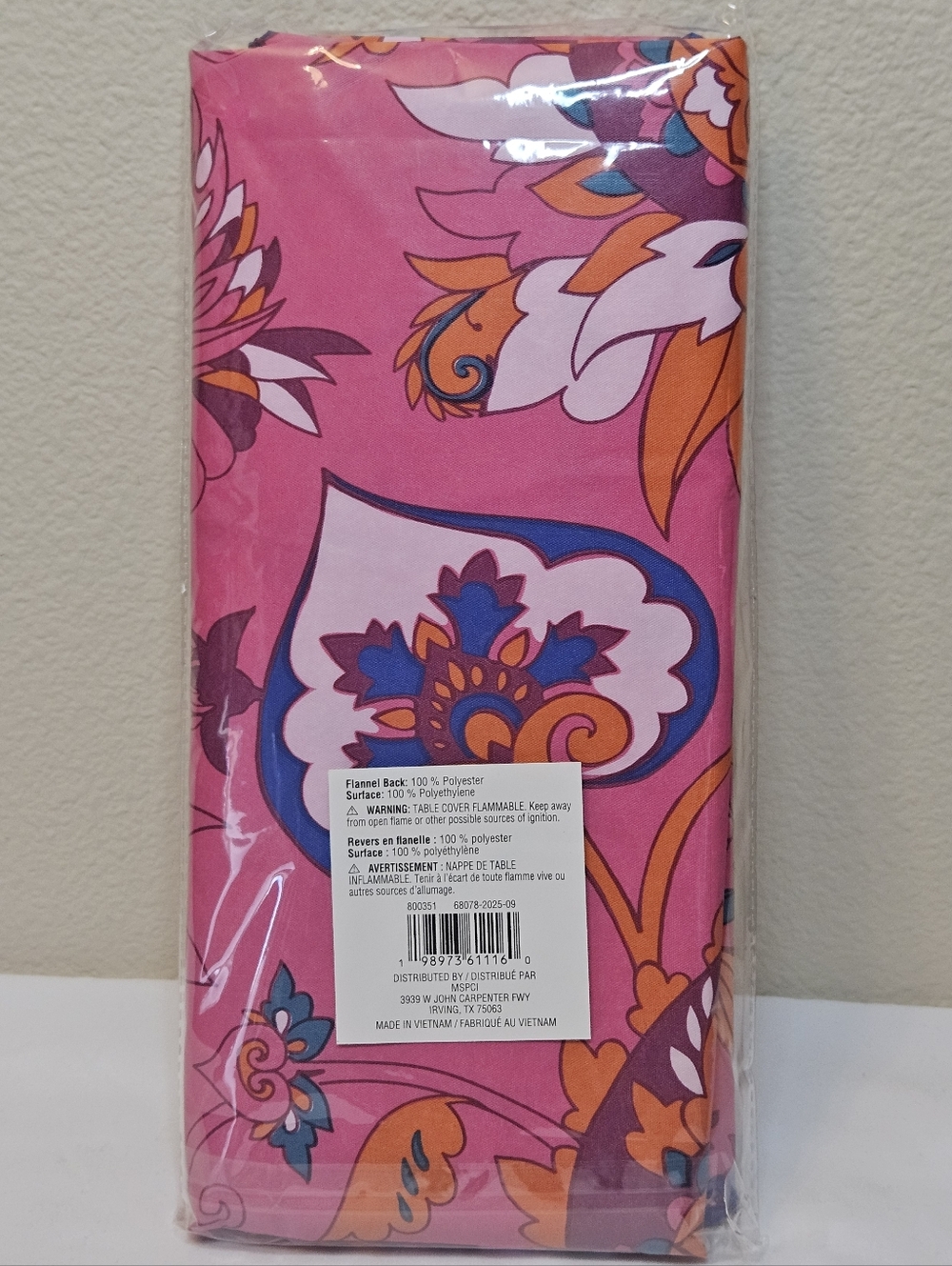 42 Pc Set Celebrate It Pink Floral Party Tablecloth Plates Napkins Tray NEW - Picture 11 of 14